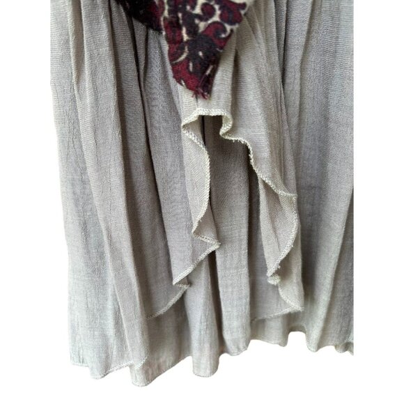 Paisley Vine Women's L Boho Chic Dress Rayon/Polyester/Spandex Floral Long Sleev - Picture 4 of 7